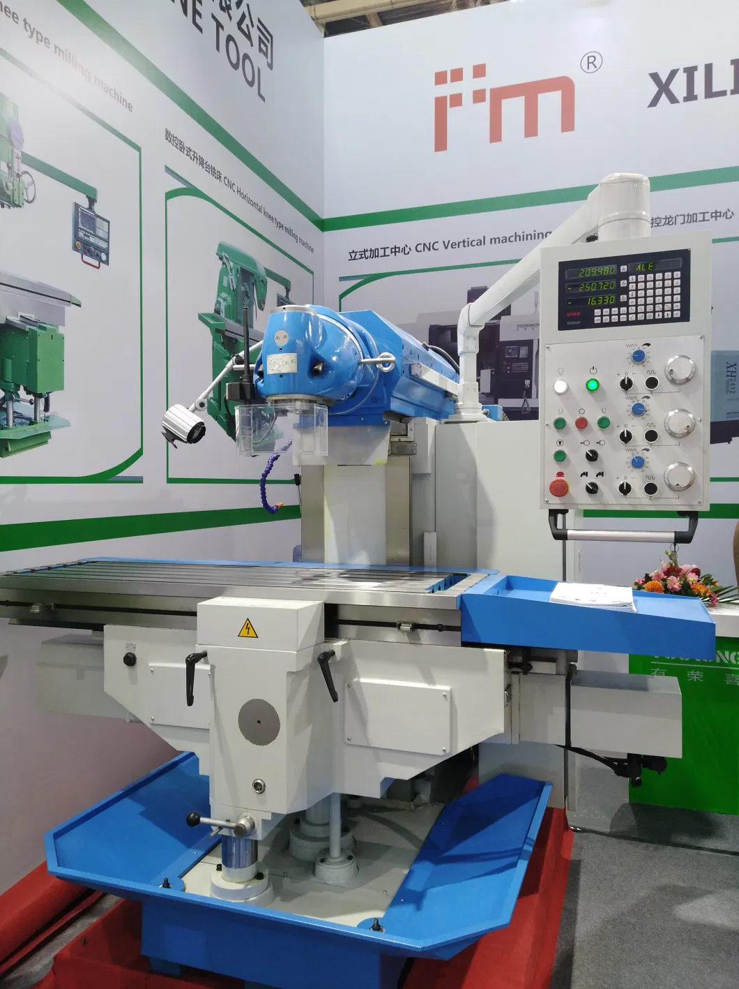 X5750 X5750A Universal Swivel Head Dro Milling Machine